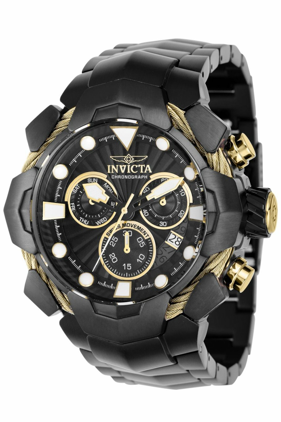 Men'S Invicta  | Invicta Bolt 37650 Men'S Quartz Watch - 54Mm Black/Black