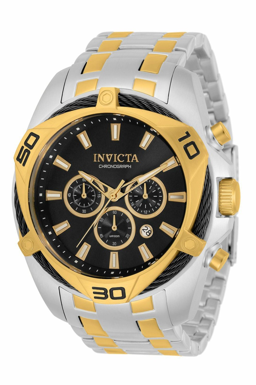 Men'S Invicta  | Invicta Bolt 34124 Men'S Quartz Watch - 50Mm Silver/Black